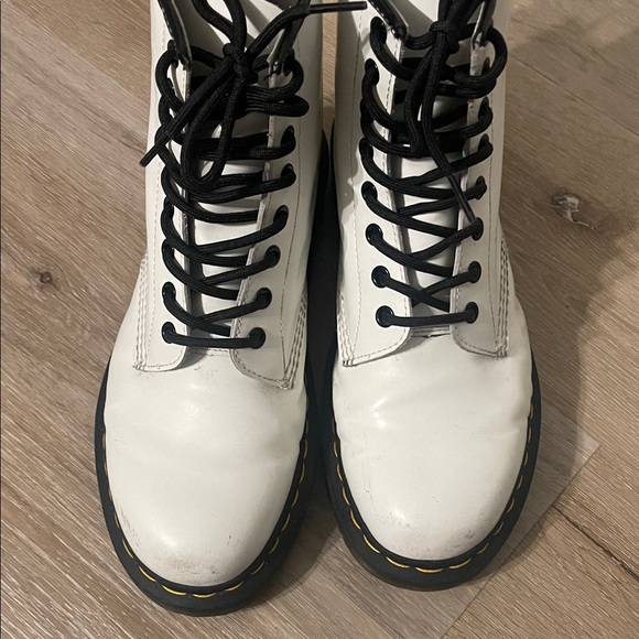 Dr. Martens 1460 White Leather Boots main image 5